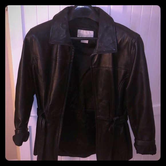 Womens Leather Nine West Jacket. Size medium
